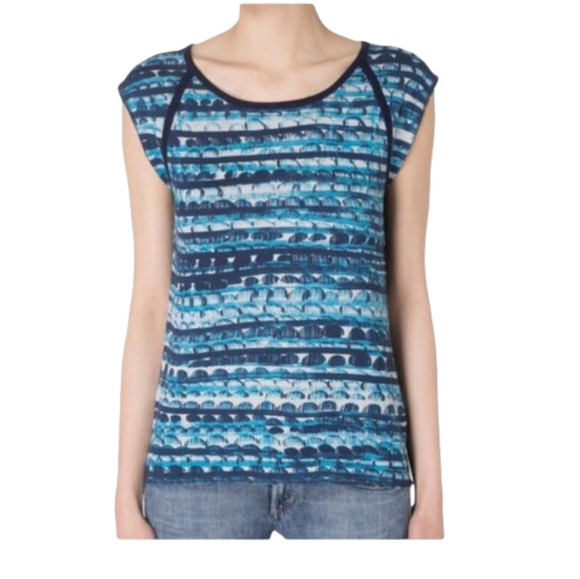 𝅺GRYPHON Print T-shirt in blue abacus - Picture 1 of 9